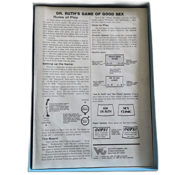 Dr. Ruth's Game of Good Sex; 1985 Vintage - Picture 5 of 6